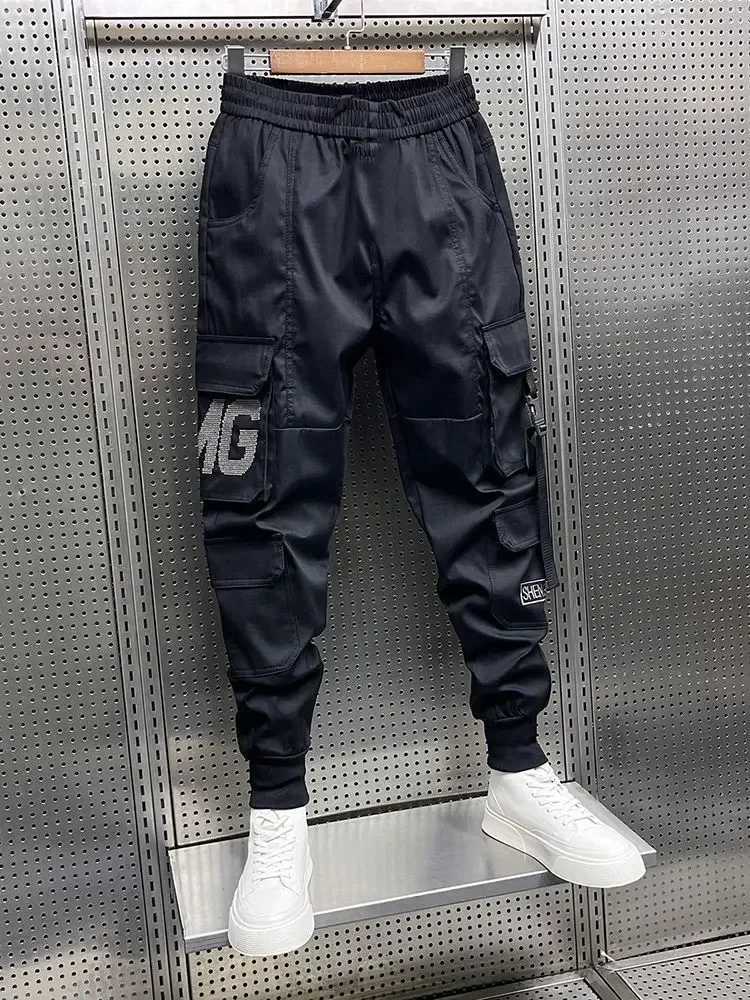 Luxury Brand Mens Clothing Fashion Hip Hop Street Pants Multi-Pocket Cargo TrousersXJ240813
