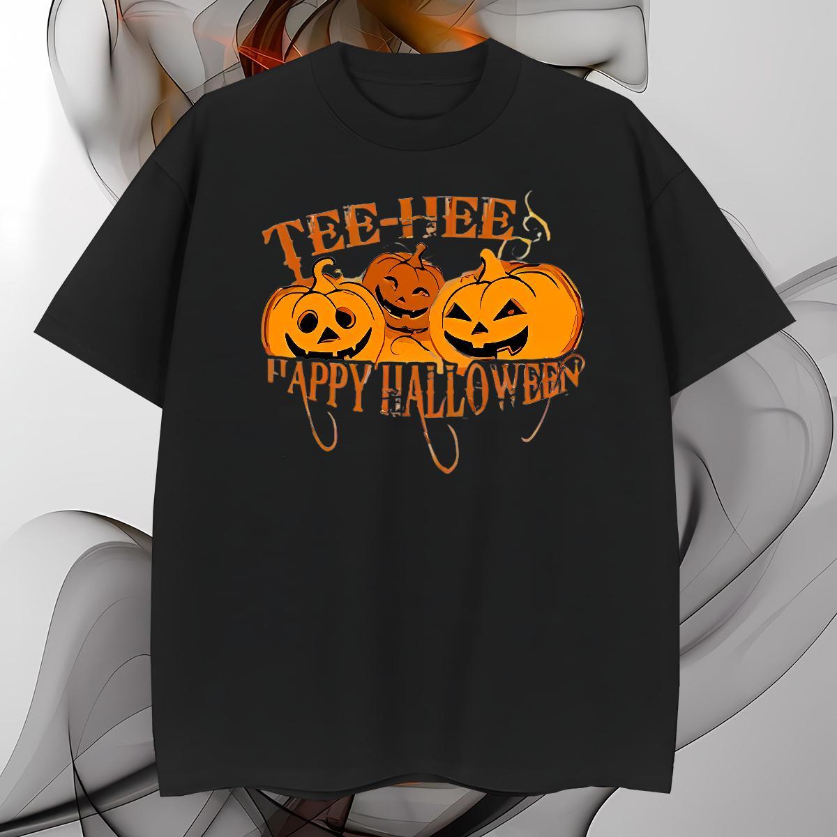 High Quality T Shirts Men halloween O-Neck Short Sleeve Daily Wear Custom Print Plus Size 230g Cotton Men Tops Tees Classic Tshirts
