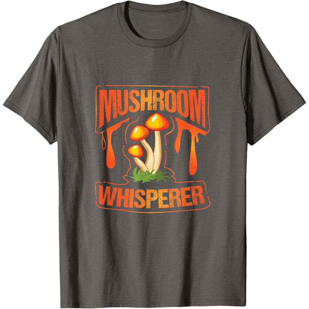 25ss Casual T shirt for Mens Mushroom Whisperer Funny Wild Mushroom Fungi Gift T-Shirt Shirts Tshirt Graphic Tee Tops Clothes Short sleeve Free shippi