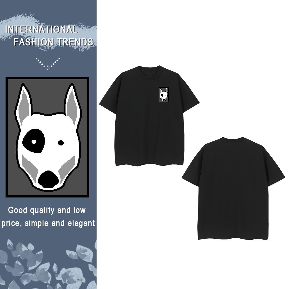 T Shirts Men 230g Pure Cotton Dog Casual Daily Wear Short Sleeve O-Neck Customized Print Men Tops Tees Classic Designer Polos