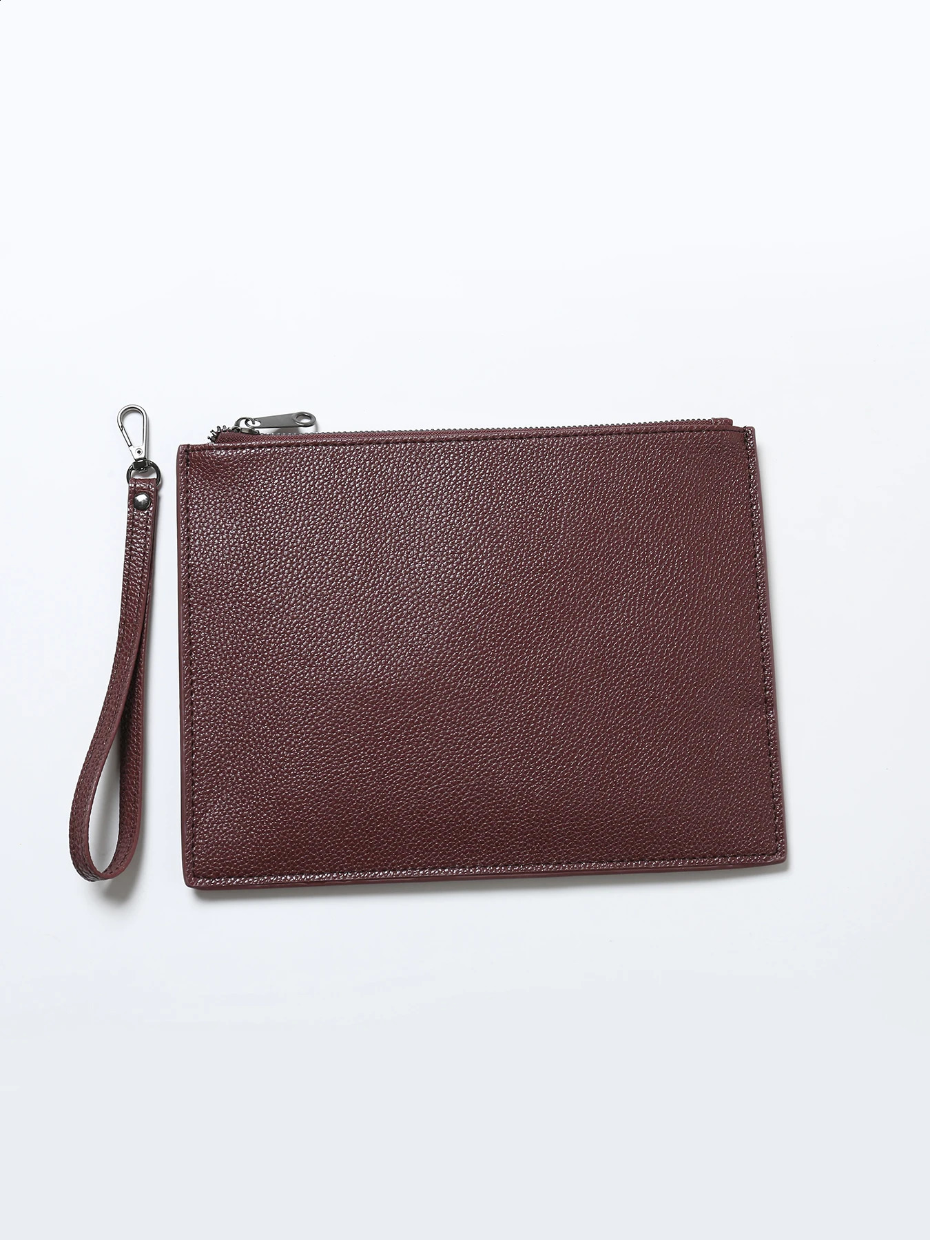 texture mens clutch bag large capacity soft leather handbag trend double bag business mens handbag 240812