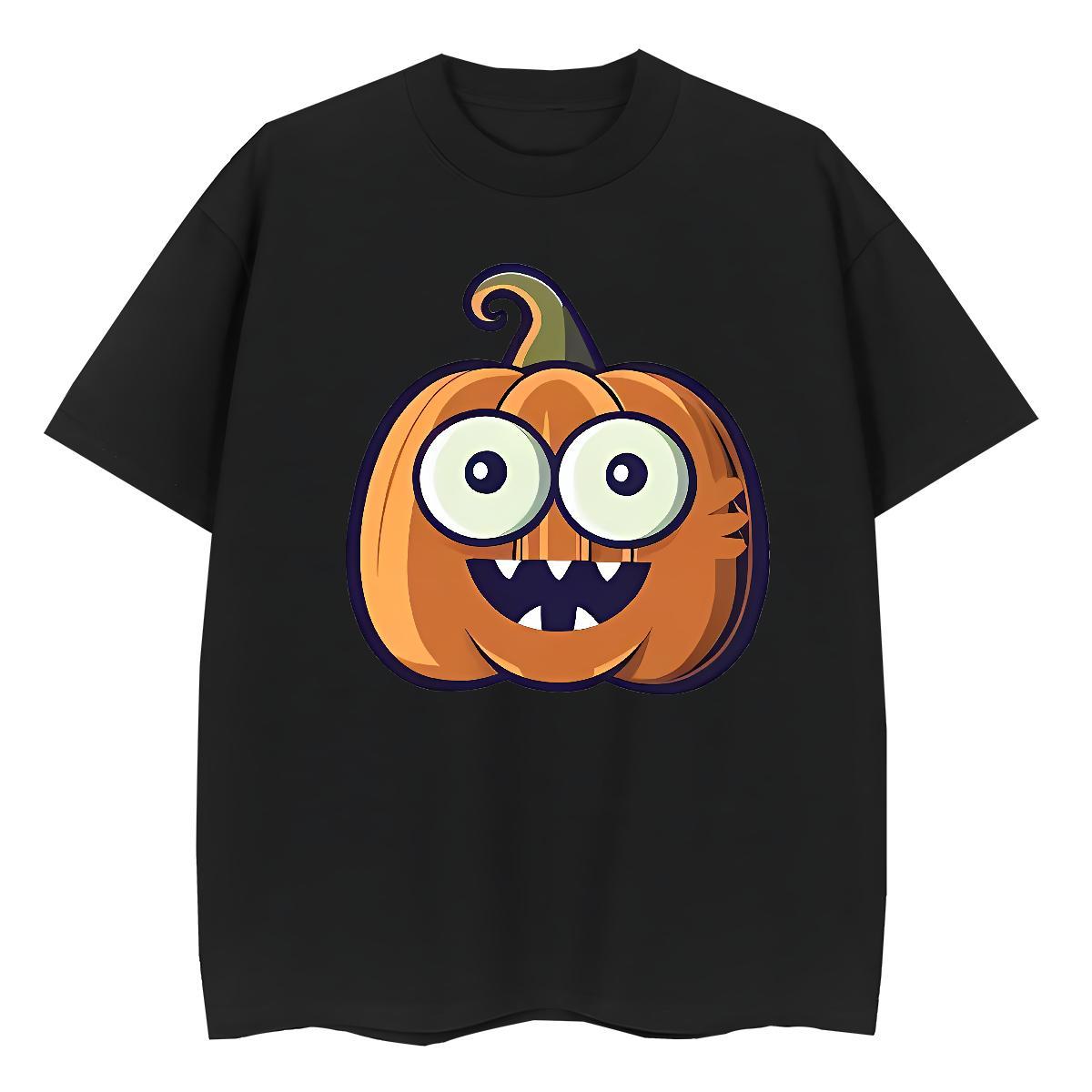 2024 DIY Tshirt for Man Woman pumpkin Summer Casual 100% Cotton 230g Polos Crew Neck TOP Quality Men T Shirts Graphic