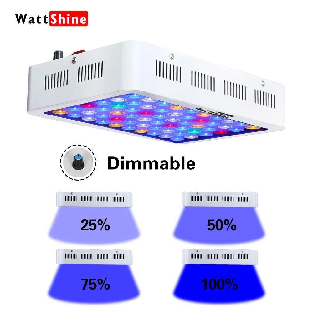 Dimmable LED Aquarium Lights 180W 140W Fish Tank Light For Freshwater Saltwater Aquarium Marine Reef Coral Lighting Decoration Y240813