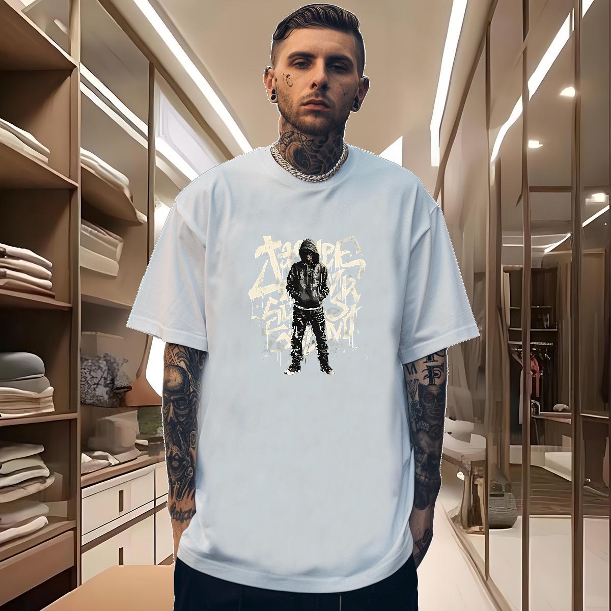 Mens T Shirts 100% Cotton 230g person Summer Casual Breathable Crew Neck Black White Couples T Shirts Designer Fashion High Quality Tee Shirt