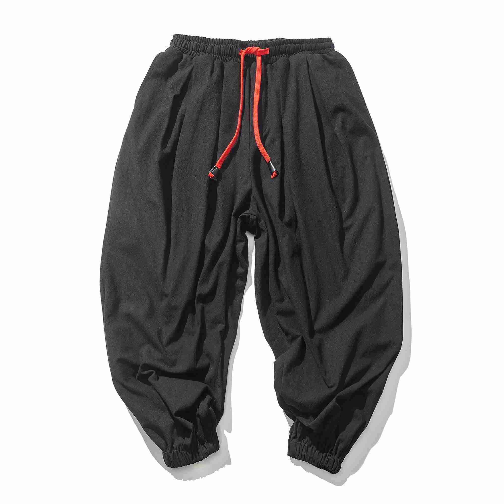 New Mens Jogger Sweatpants Harajuku Loose Men Harem Pants Solid Casual Trousers Male Oversized Streetwear Cotton Pants 5XLXJ240813