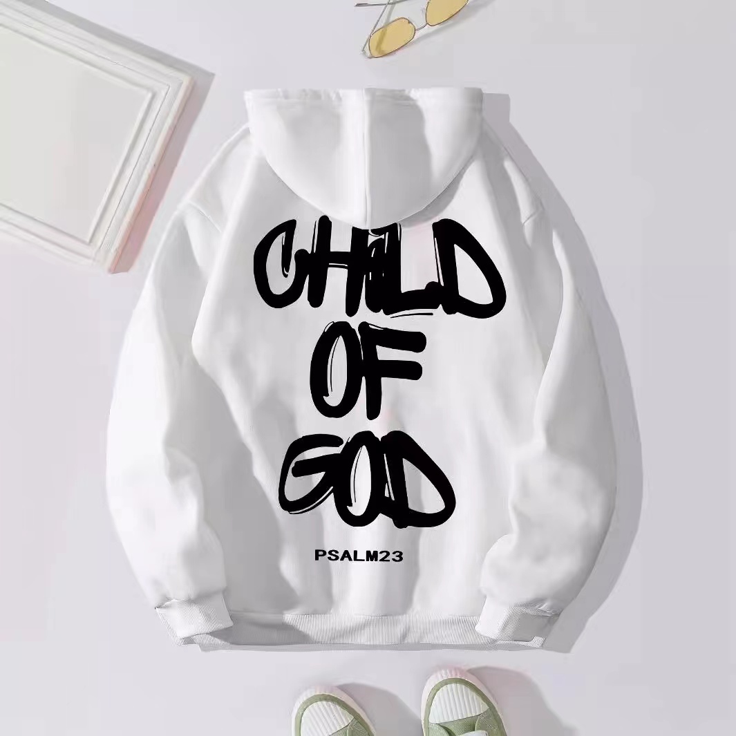 Couple Style Letter Overlay Printed Long Sleeved Women S Designer Sweater Hooded Fashion Round Neck Pullover
