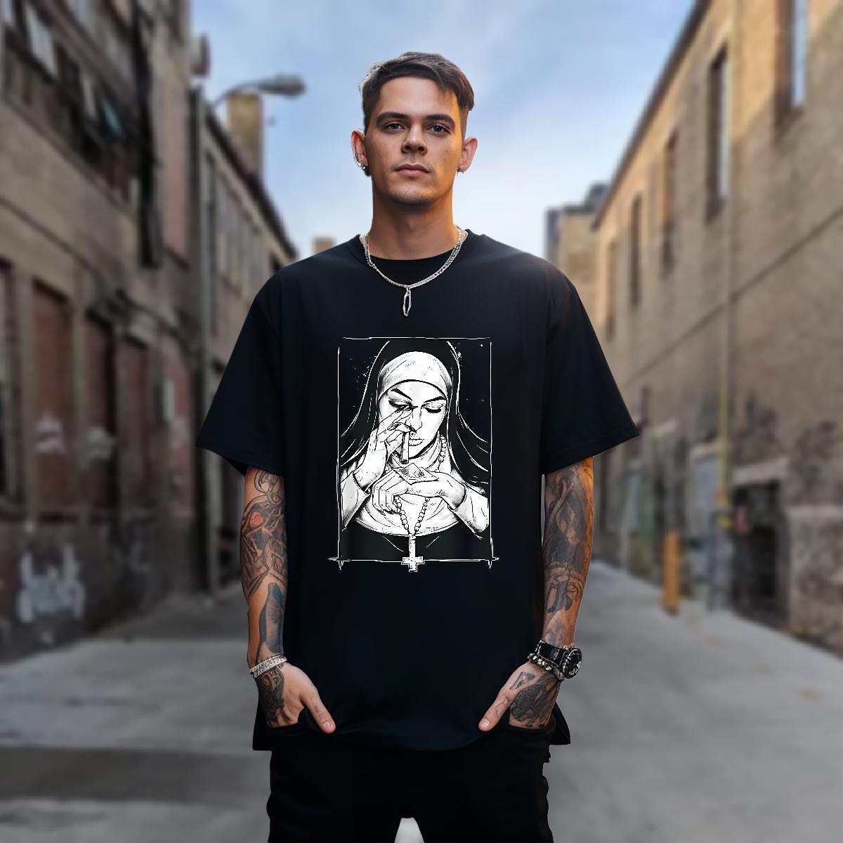 Man T Shirts 100% Cotton 230g women Summer Casual Crew Neck Custom Cartoon Men Clothes T-Shirt 2024 New Cool Design Top Tees