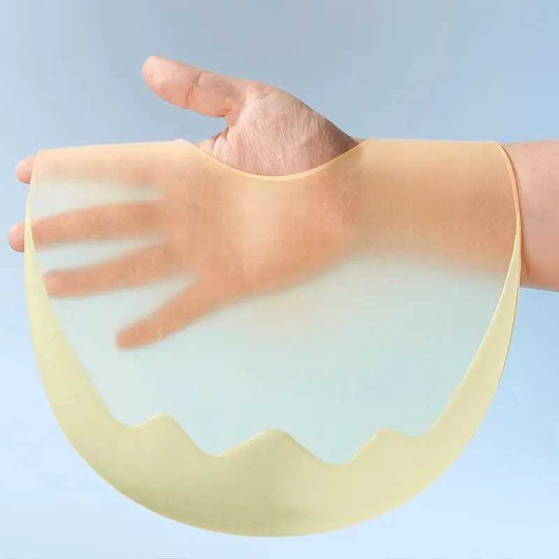 Bibs Burp Cloths Baby Silicone Bibs Babies Waterproof Bib Solid Color 3-speed Adjustment Saliva Pocket Childrens Burp Cloths Newborn AccessoriesL4812