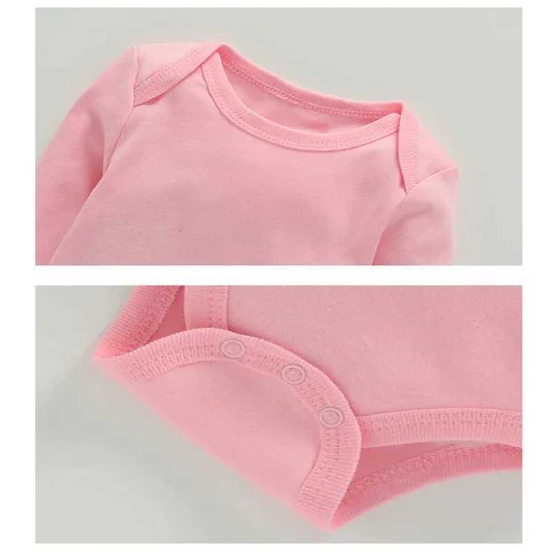 Lawadka 3 pieces/batch newborn cotton long sleeved baby girl boy jumpsuit soft baby jumpsuit 3-24 months old W240812