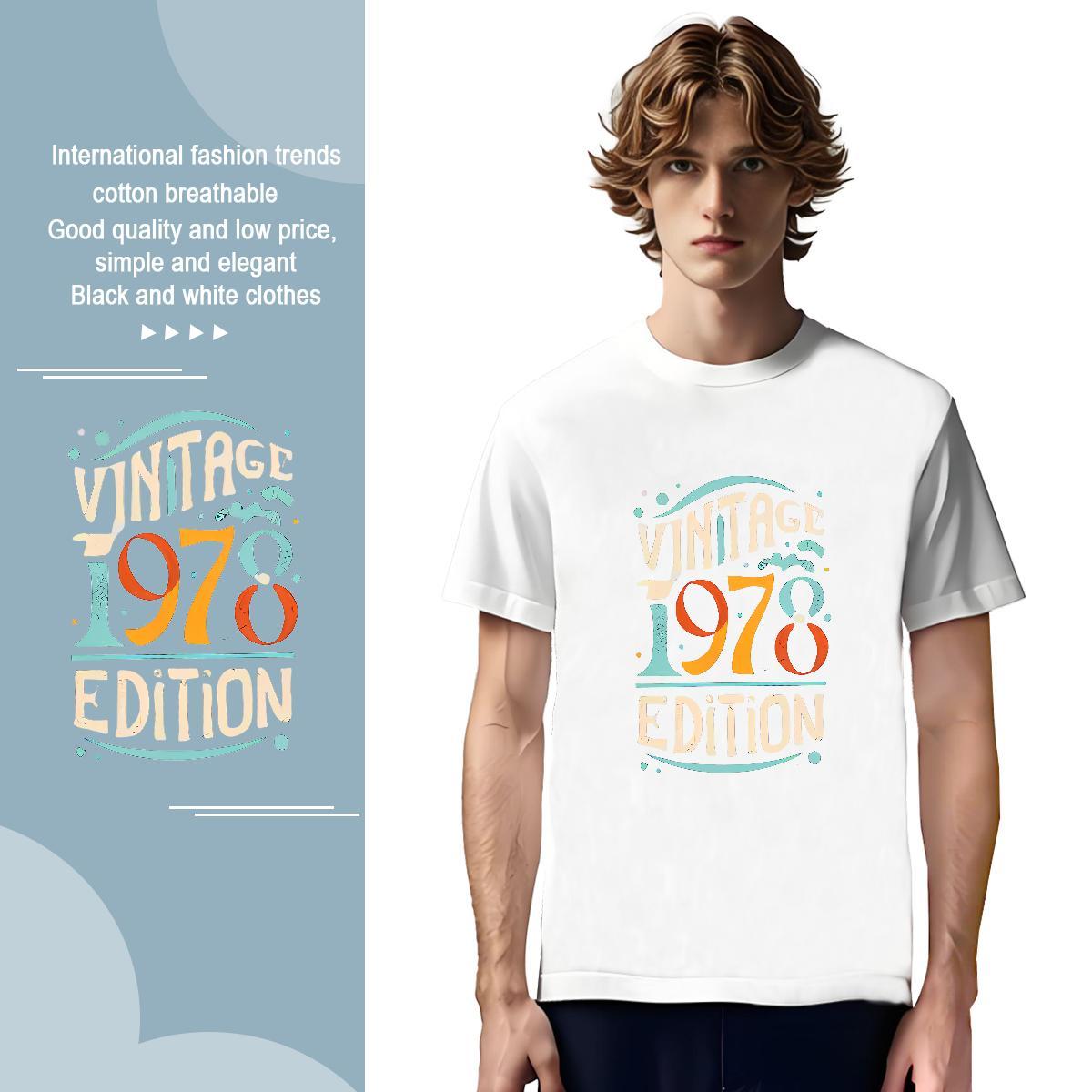 TOP Quality letter T-Shirts Summer Casual Tshirts 230g Pure Cotton Classic Casual Crew Neck Breathable Custom Printed Tops Shirt