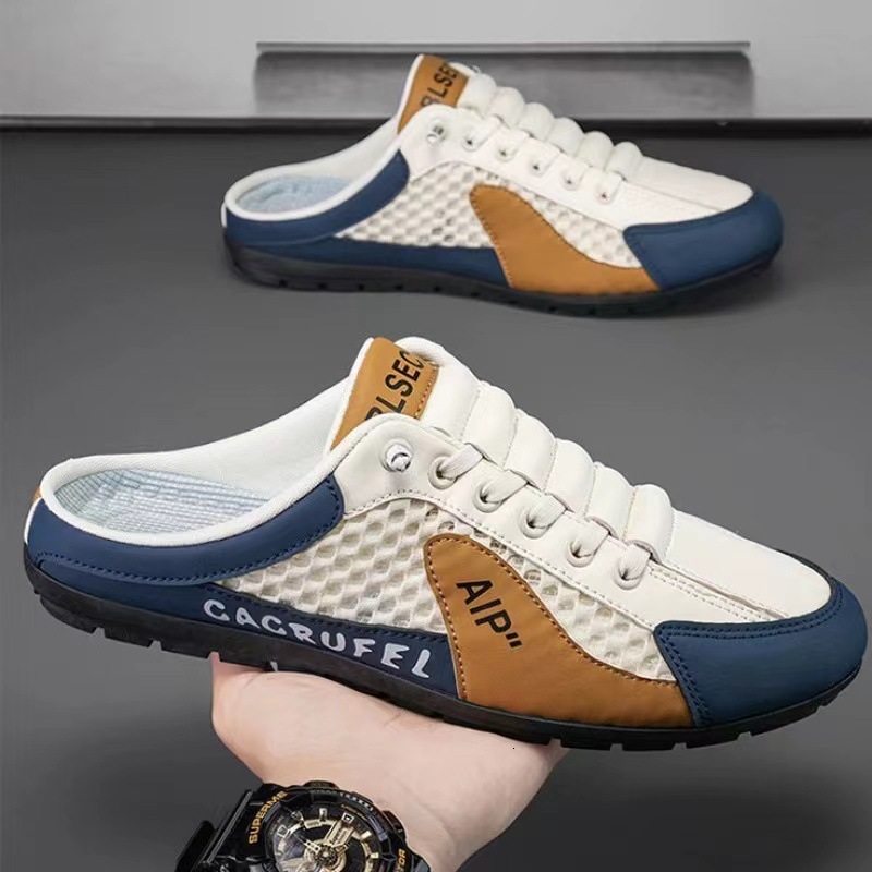 Ddmysports Summer Lazy New Slippers Breathable Baotou Mesh Men S Casual Shoes Outdoor