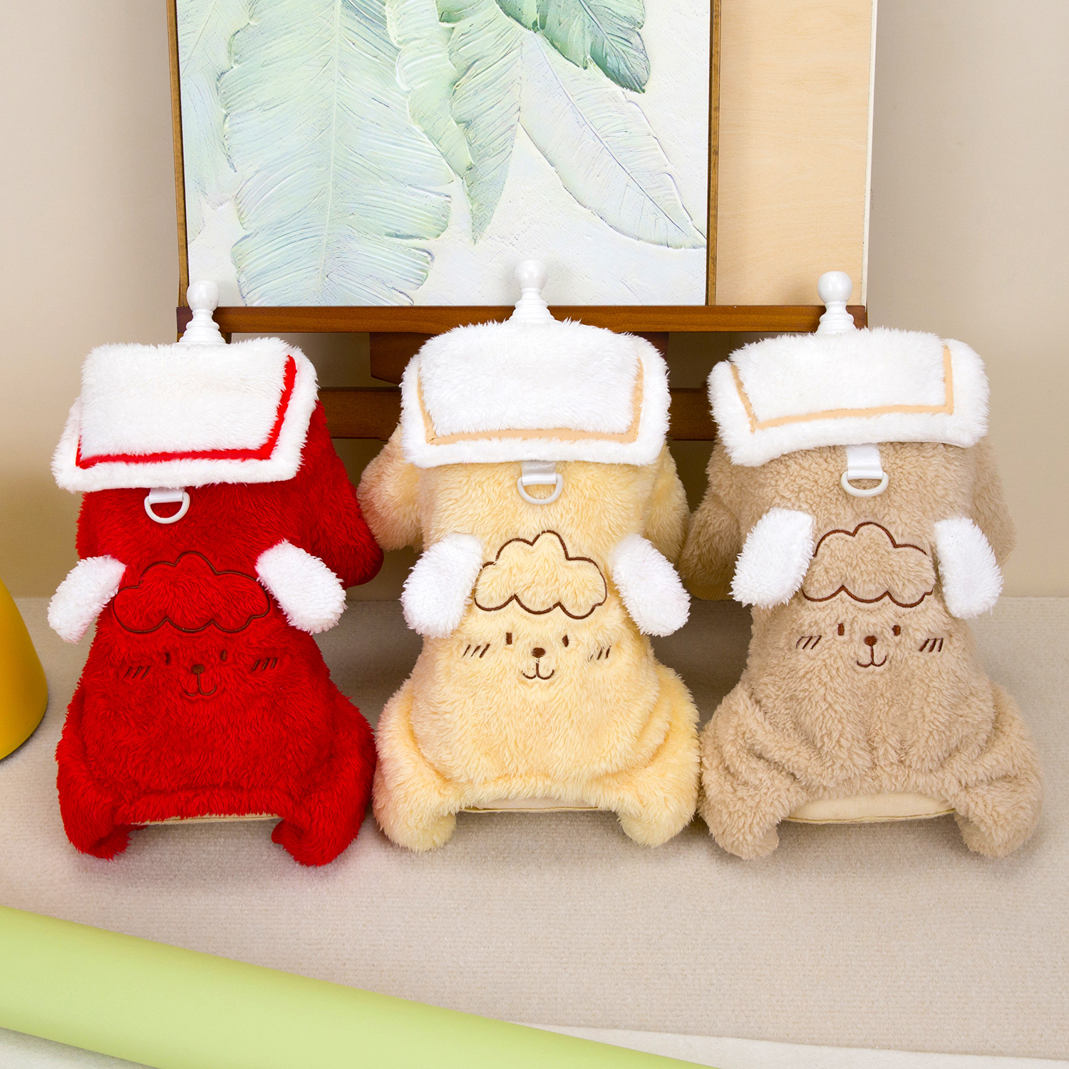 Pet Clothes Autumn and Winter Dog Warm New Cat Clothing Double-sided Cashmere Sheep Four-legged Cashmere Coat