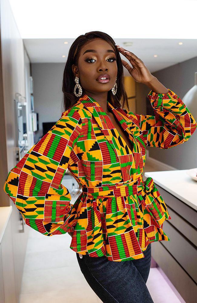 African printed and blouse for s-XL women's shirts