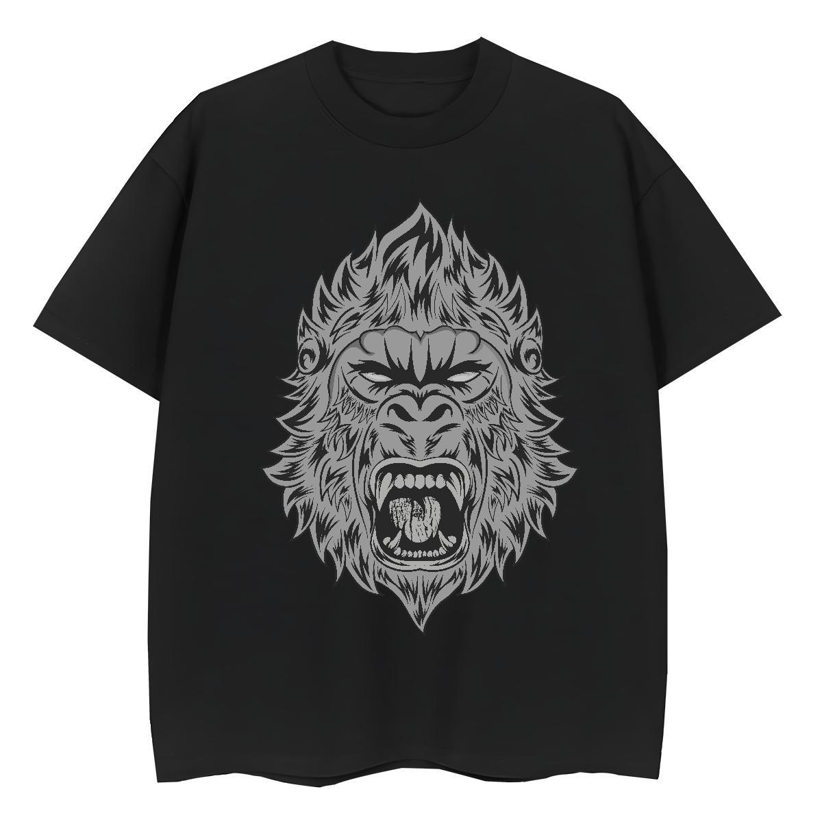 TOP Quality Mens T Shirts chimpanzee Breathable Short Sleeve Spring Summer Custom Printed 230g Pure Cotton Men Tops Tees Fashion Wear