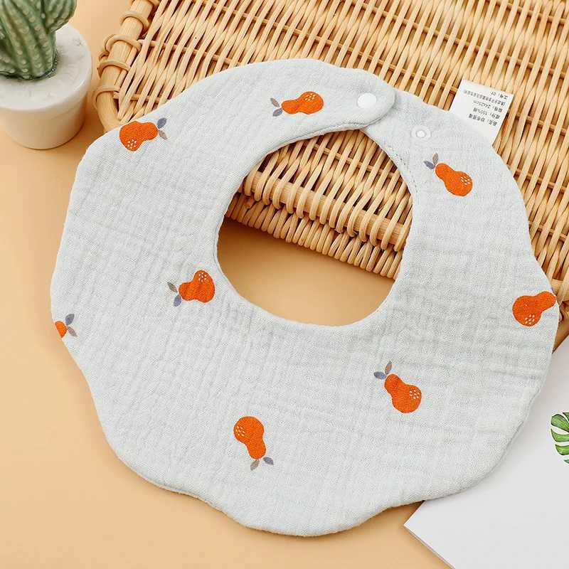 Bibs Burp Cloths Cotton Gauze Baby Bibs New Solid Petal Absorbent Saliva Towel Newborn Burp Cloths Bandana Scarf for Boys Girls Feeding Drool BibL4812