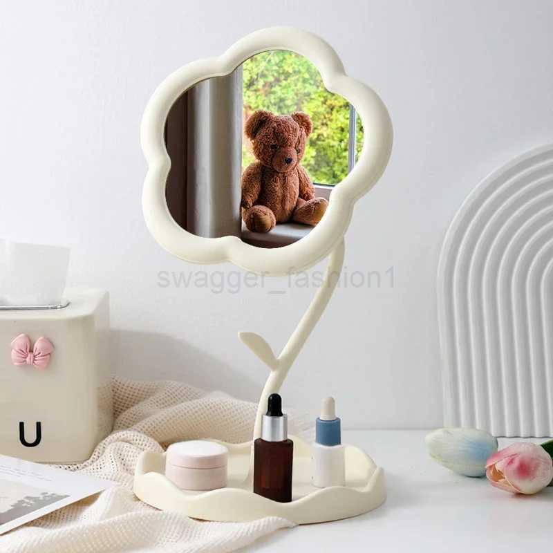 Sunflower Makeup Mirror Girl Dresser Desktop Hanging Jewelry Beauty Mirror Bedroom Dorm Dressing Mirror Removable PortableXJ240813