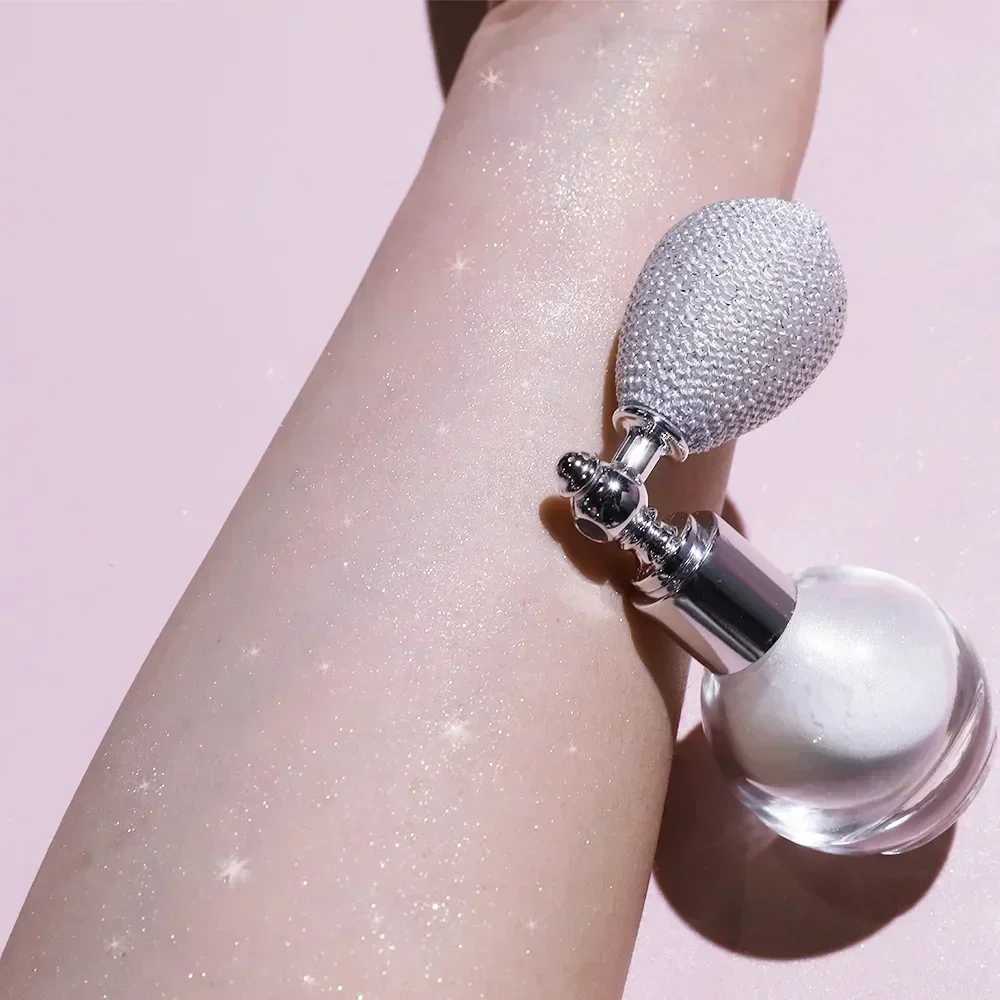 4 colors high gloss powder sprayed with low gloss glitter powder used for face body pearl white high gloss glitter W240812