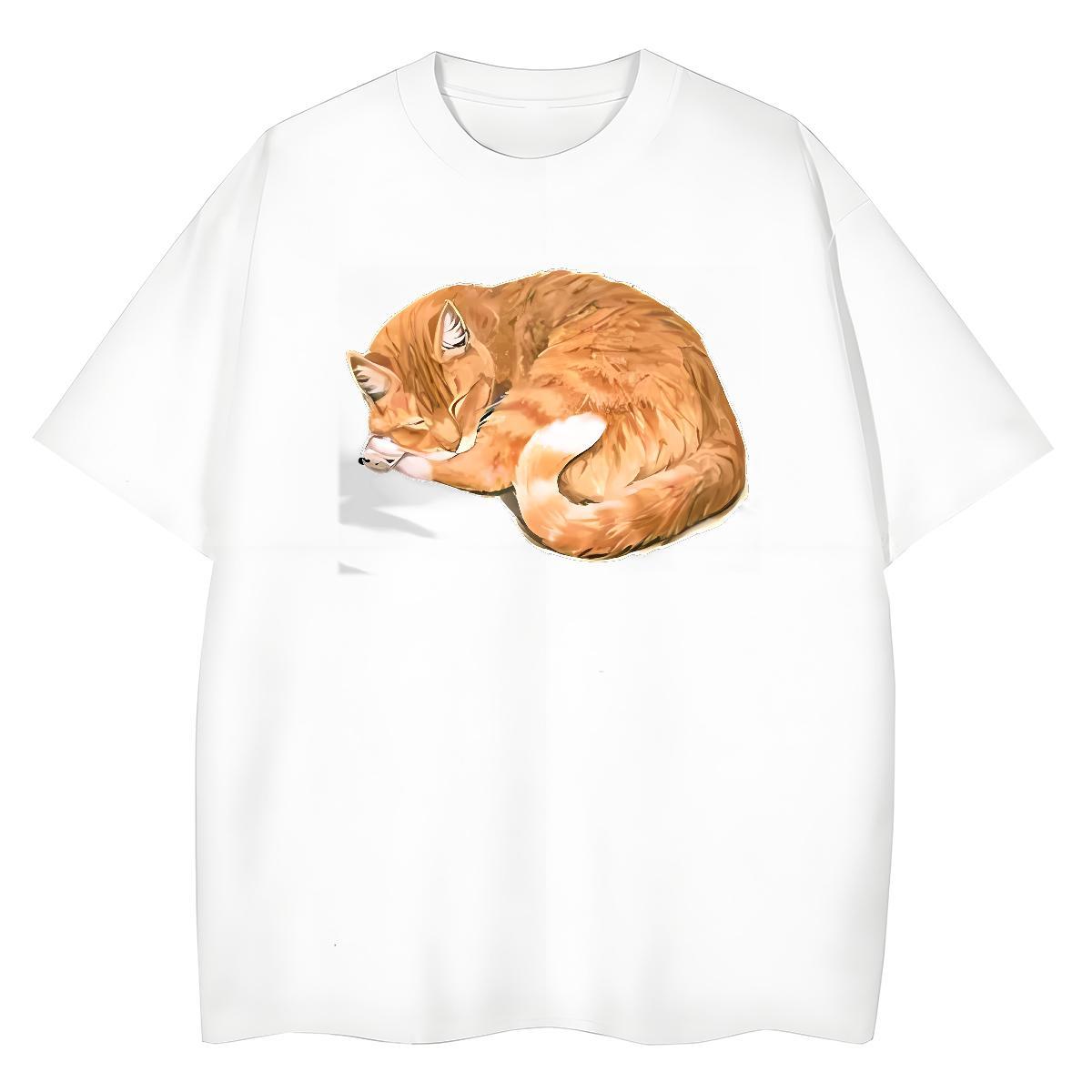 Popular T-Shirts cute Round Neck Short Sleeve Street wear Hip Hop Custom Print Oversized 230g 100% Cotton Men Tops Tees New Tshirts
