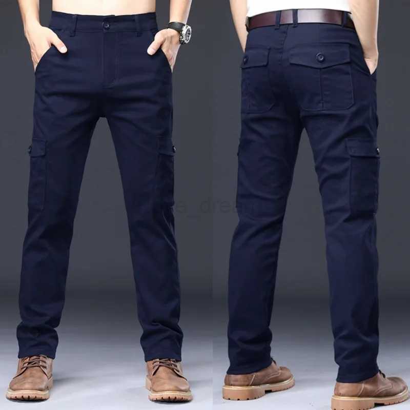 2023 New Mens Cargo Pants Loose Army Tactical Pants Multi-pocket Casual Trousers Pantalon Homme Male Cotton Military OverallsXJ240813