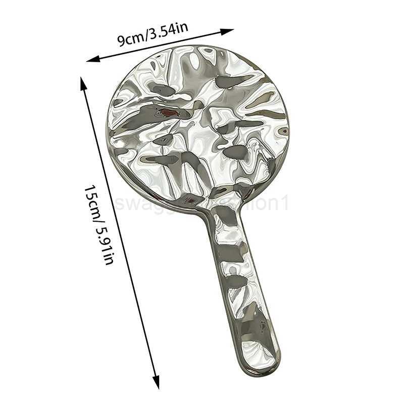 Portable Circular Cosmetic Mirror Mini Hand-Held Desktop Cosmetic Makeup Mirror Travel Portable Women Beauty Mirror For HandbagXJ240813