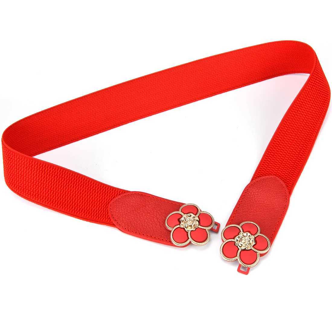 Fresh womens elastic band elastic classic plum blossom ring waist seal W240807
