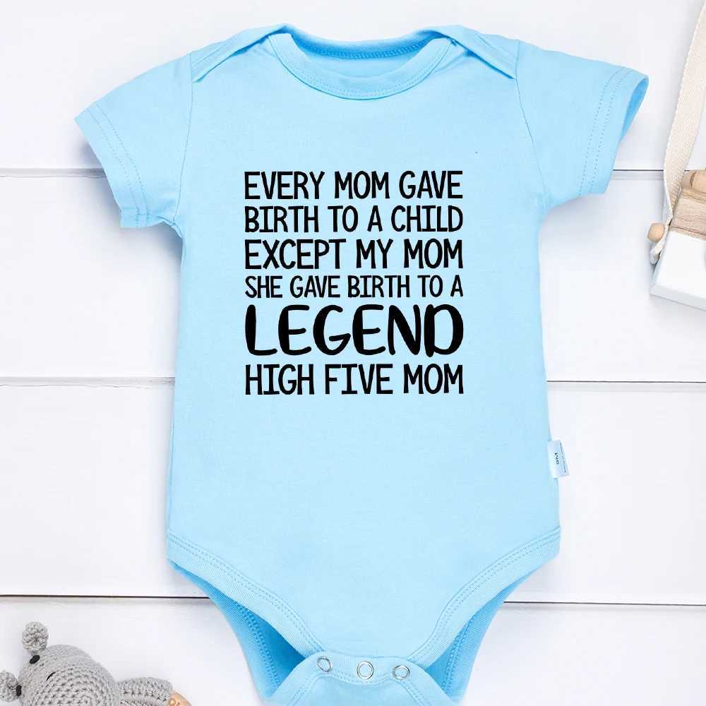 Baby Summer Casual Comfortable Breathable Baby Boys and Girls Clothing Blue Refresh Short Sleeve Crew Collar Newborn Tight W240812