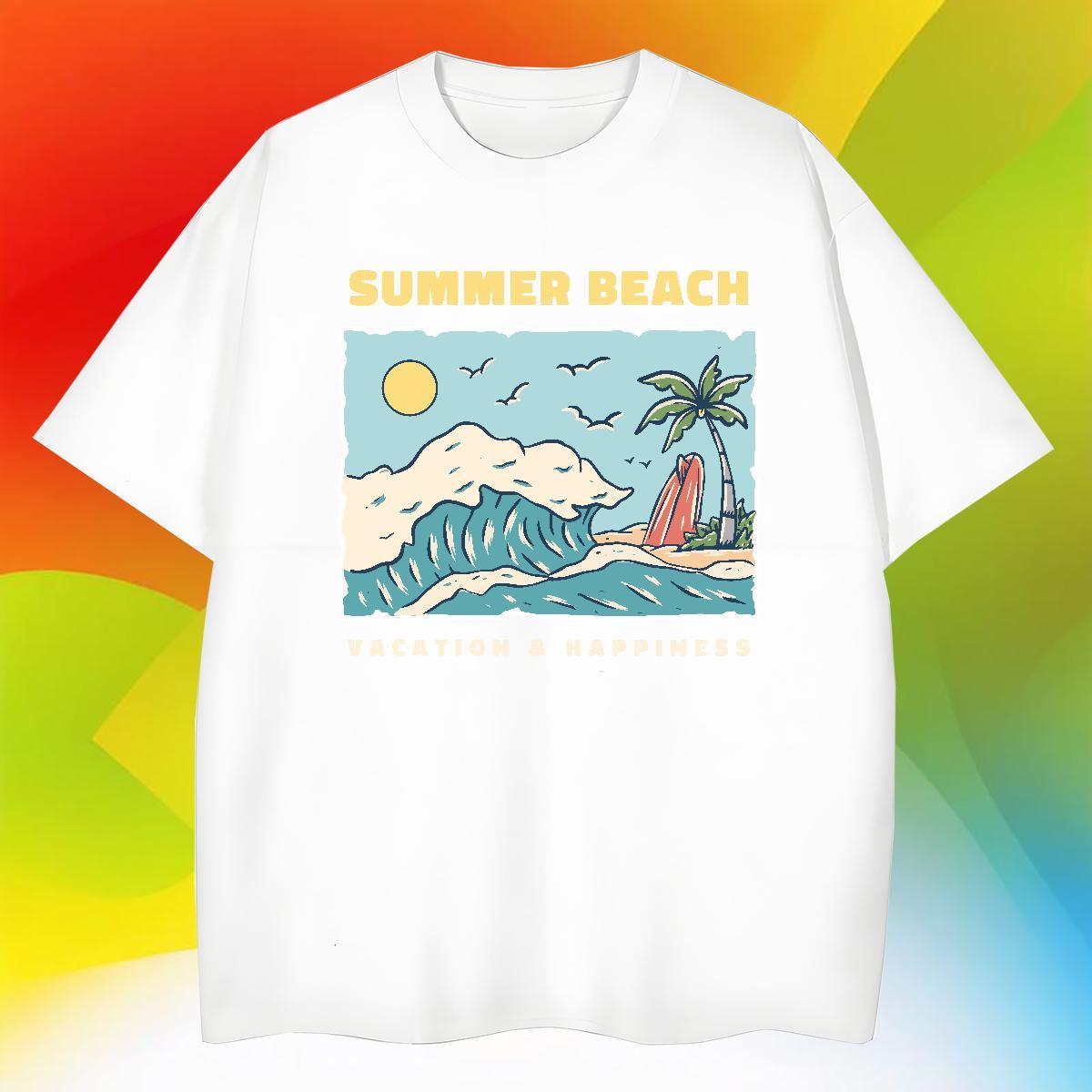 Wholesale tree T Shirt For Man Hip Hop Street Men Tops Tees 230g 100% Cotton Classic Casual Breathable Short Sleeve Oversized 4XL Clothes