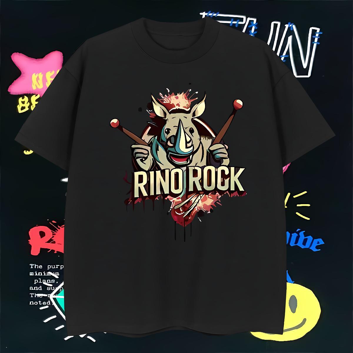 New Tshirt for Man Woman rhinoceros Daily Outfit 230g Cotton Tops Tees Breathable Short Sleeve Designer T Shirt For Man Skull