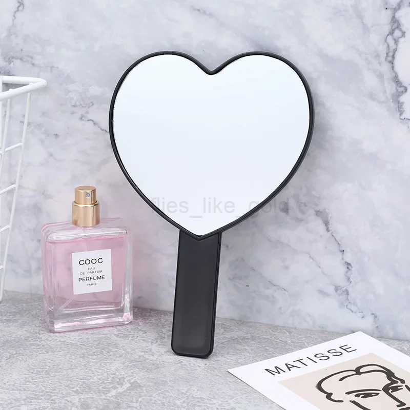Handheld makeup mirror love mirror womens handheld makeup beauty tools handheld makeup mirror W240813