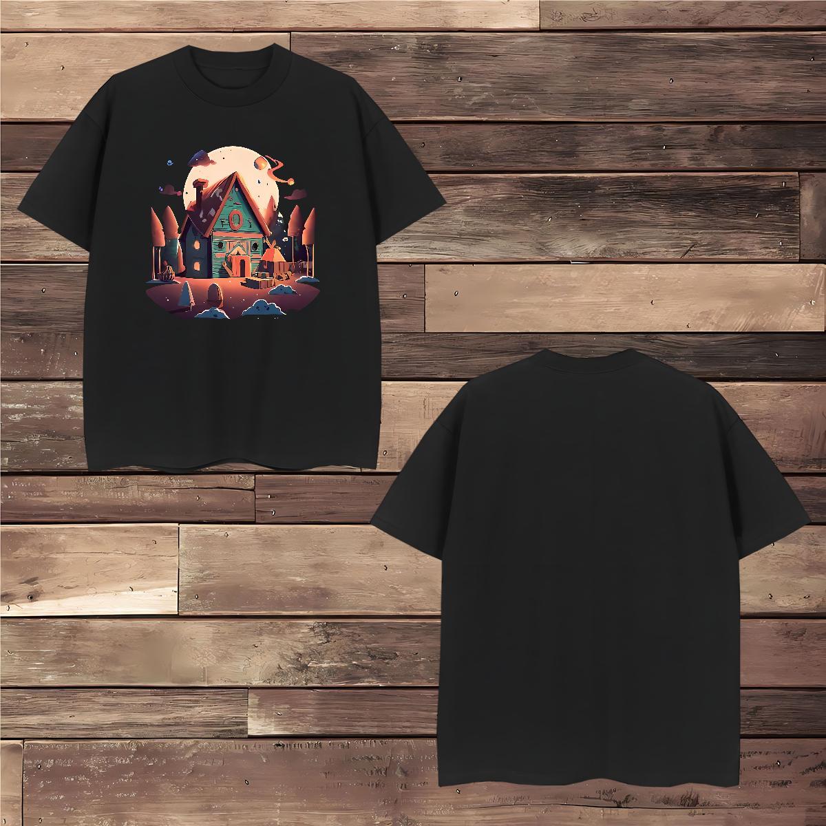 Mens T Shirts 100% Cotton 230g Painting Hip Hop Breathable Crew Neck Custom Big Size Men Tees Brand Loose Clothes