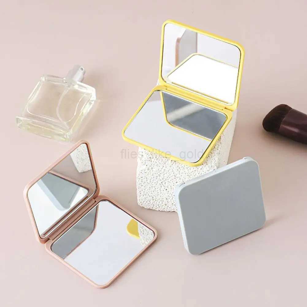 Pocket makeup mirror portable magnifying glass double-sided makeup mirror handheld travel beauty tool W240813