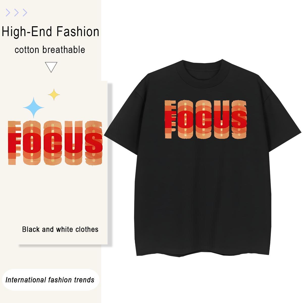 TOP Quality Men Tees Hip Hop Street 100% Cotton 230g Custom Printing Breathable Short Sleeve letter T-Shirts 2024 New Clothings