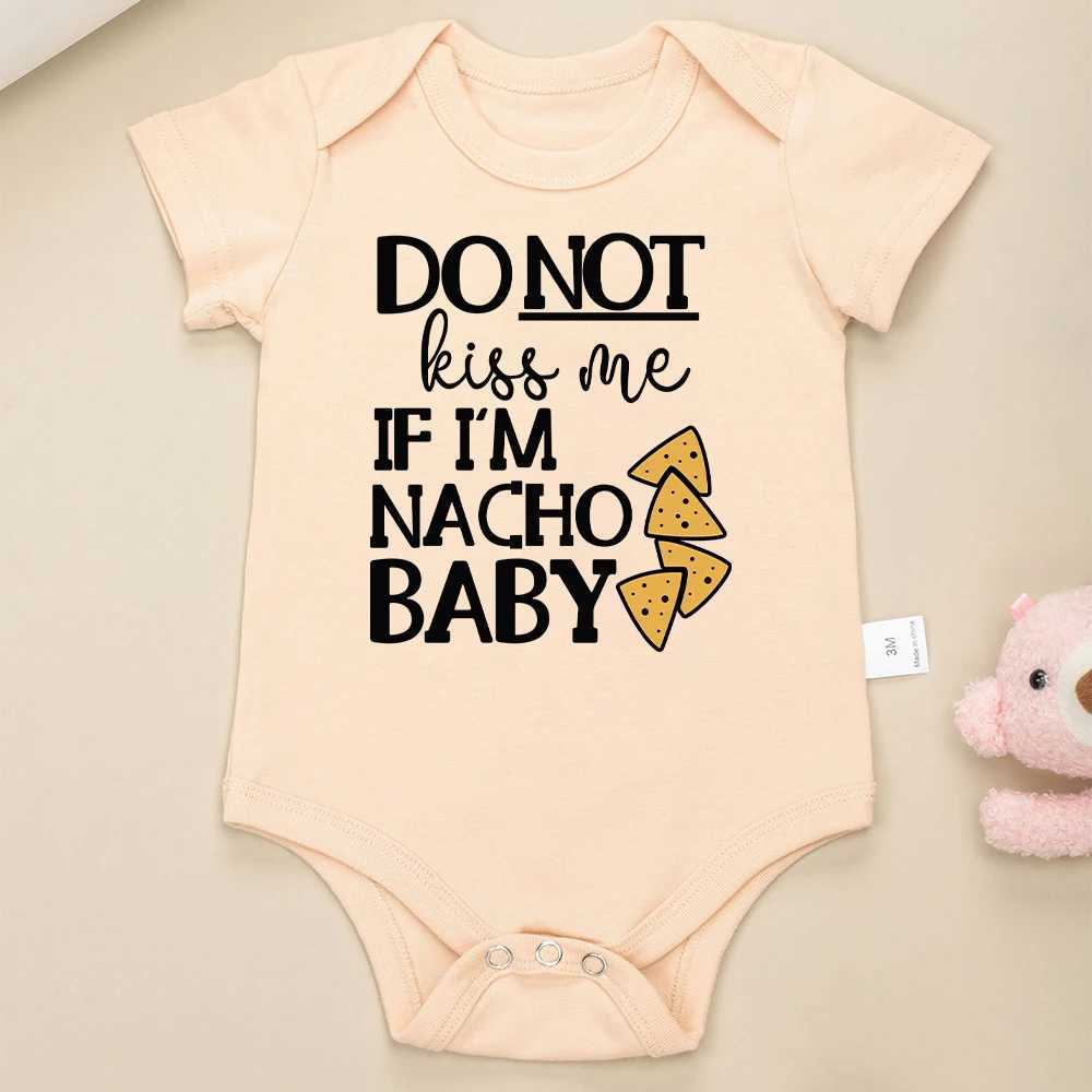 Nacho Baby Fun Newborn Boys Clothing American Style Cute Harajuku 100% Cotton Baby Girls Onesie Popular New Creative Tight Clothes W240812