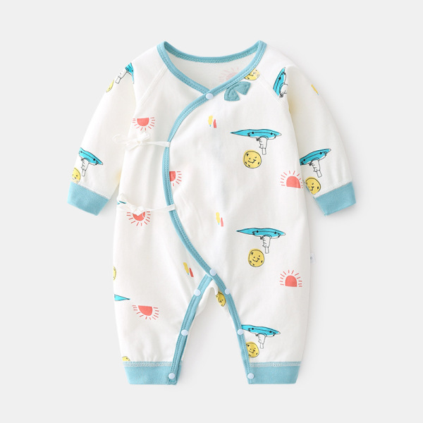 Newborn cotton onesie baby boneless clothing autumn and winter newborn monk clothing climbing clothing male and female baby spring and autumn clothes