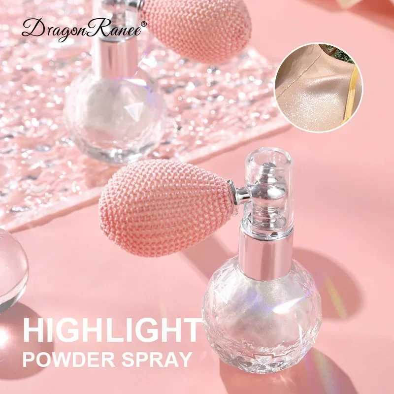 Fashion Highlander Powder Spray High Gloss Sparkling Powder Spray Micro Light Sparkling Powder Facial and Body Highlighting Makeup W240812