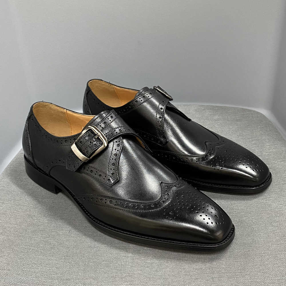CMM Straight Summer Mens Business Leather Shoes Bullock Carved Cowhide Mens Shoes Overshoot Formal Dress Single Shoes
