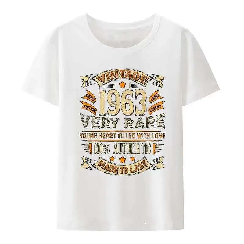 1963 Vintage Very Rare Authentic Made To Last T Shirt Young Heart Filled with Live Casual Print Tee Haruku Streetwear Tops ee ps