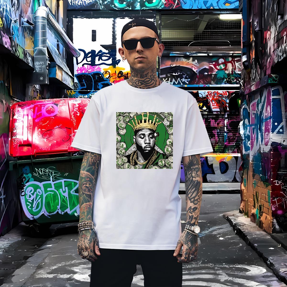 Designer cash Mens T Shirts Street wear Hip Hop Men Tops Tees 100% Cotton 230g 2024 Breathable Crew Neck Custom Printed Tee Shirt