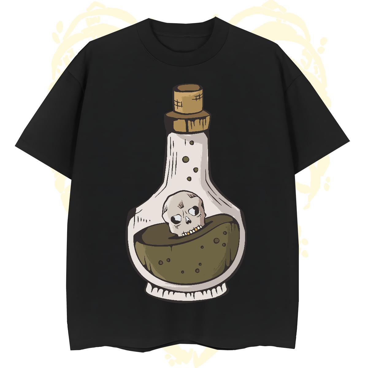 TOP Quality Man T Shirts bottle Breathable Crew Neck Beach White Plus Size 230g Pure Cotton Men Tshirts 2024 New Tees