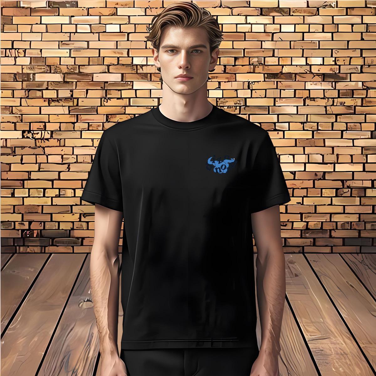 Loose Fit letter T-Shirts for Men High Street Hip Hop Tshirts 230g Pure Cotton Classic Breathable Soft DIY Printed Tee Shirt