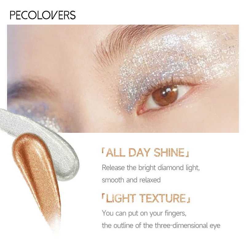 1 piece of eye shadow shimmer and shiny waterproof sequin liquid glitter high gloss eyeliner party cosmetics W240812