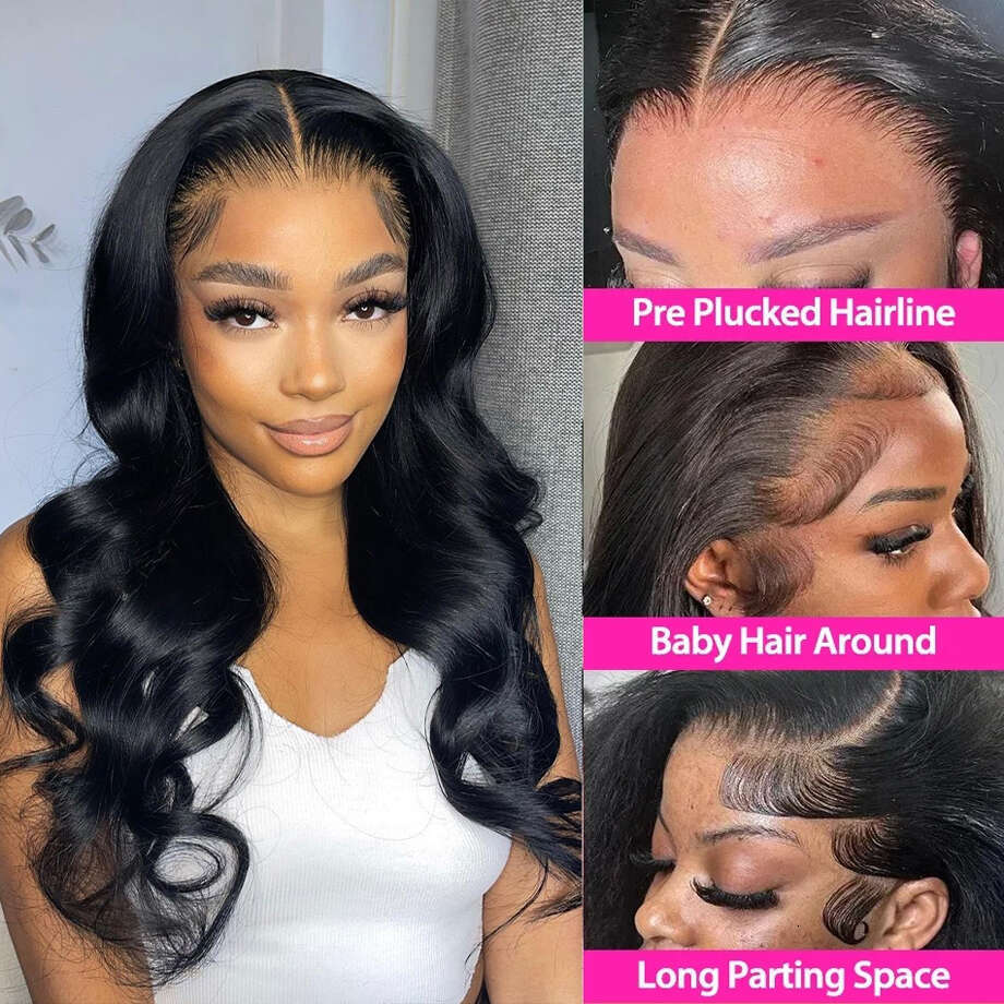 40 Inch Hd 13X6 Body Frontal Wig 13X4 Loose Wave Lace Front Curly Wigs 100% Human Hair