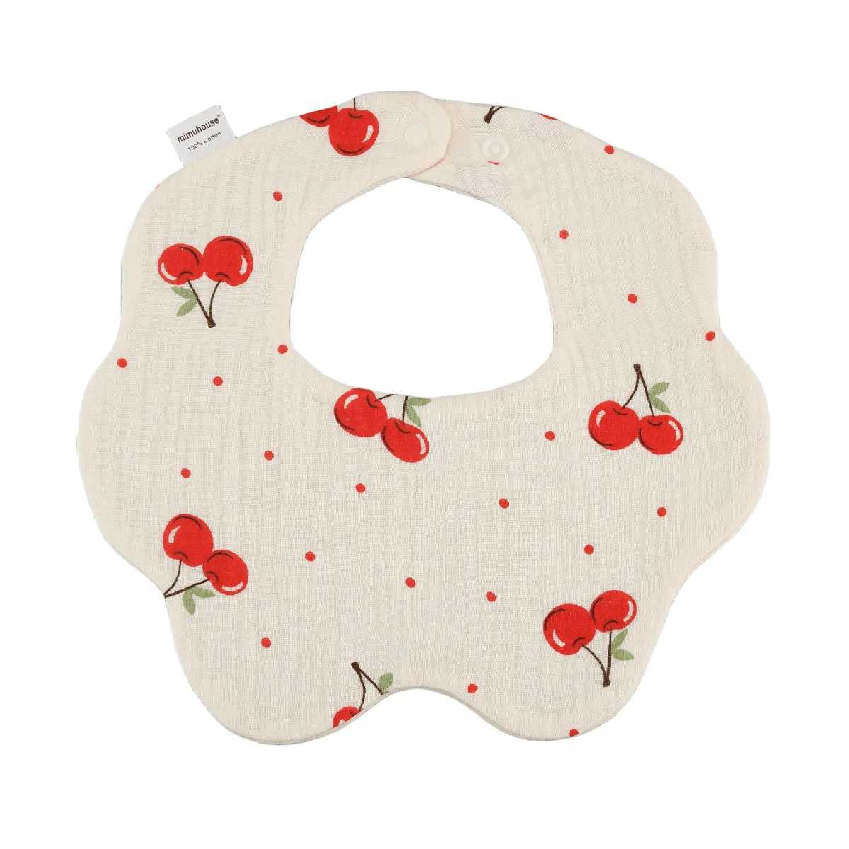 Bibs Burp Cloths New Cotton Gauze Baby Petal Bibs Infants Cartoon Feeding Saliva Towel Newborn Toddler Soft Burp Cloth For Kid Bib Korean StyleL4812
