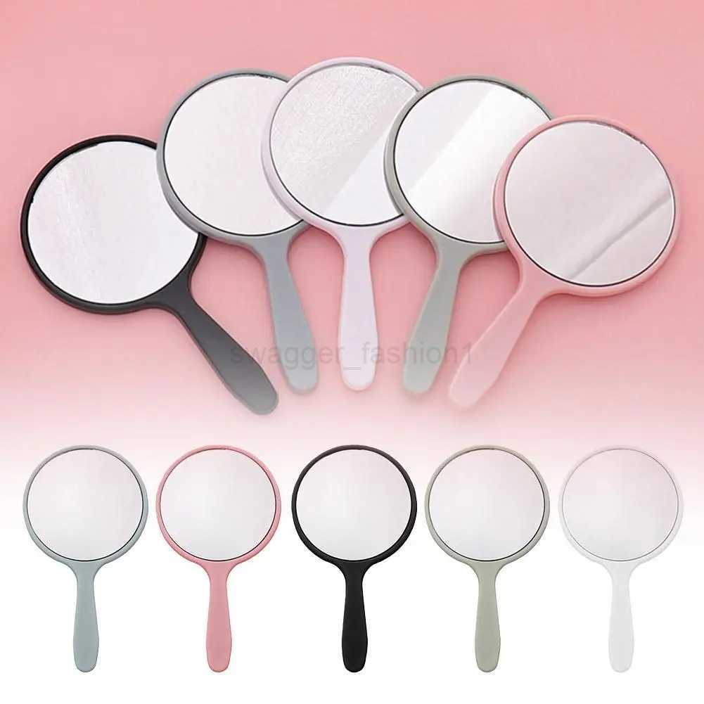 Hand Held Plastic Mini Makeup Mirror Portable Small Pocket Vanity Handle Compact Plastic Mirror With Handheld Mirror Z7x7XJ240813