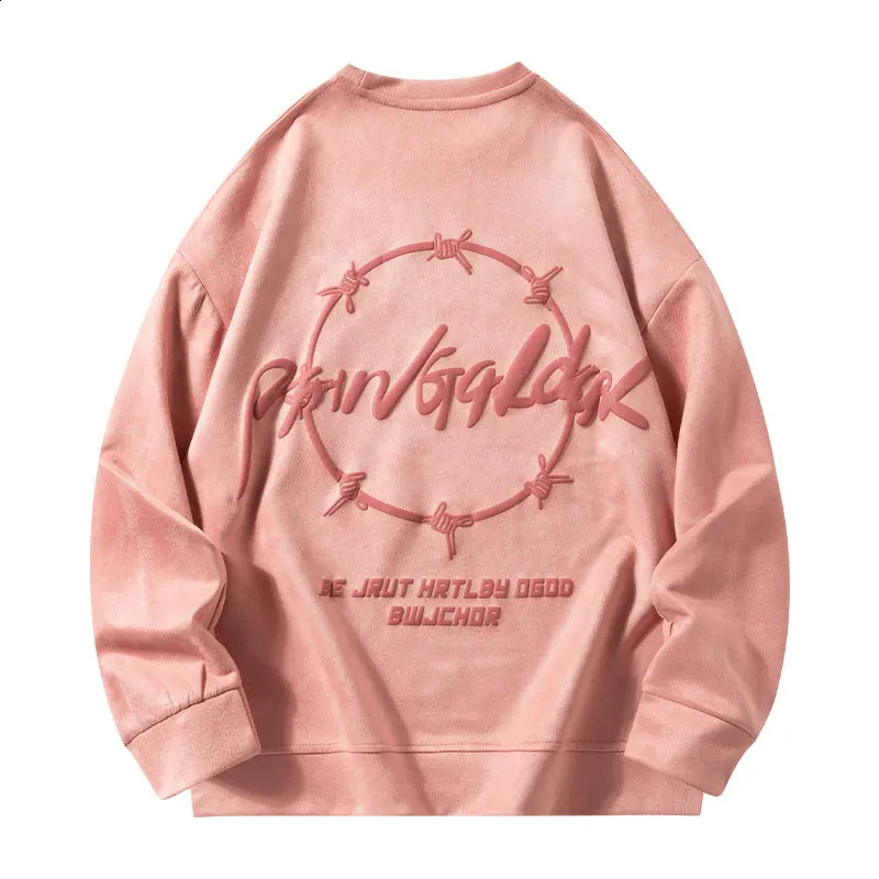 Spring Oversize Long Sleeve T-Shirt Men Printed Baggy Sweatshirts Fashion Korean Streetwear Pullovers Tops Male Female Plus Size 240812