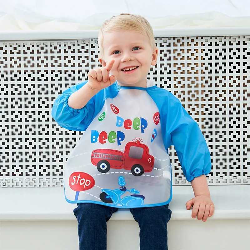 Bibs Burp Cloths Feeding Baby Bibs Waterproof Bandana Cute Full Sleeved Bibs for Baby Girl Bib Saliva Boy Burp Cloths Newborn Slabbetjes ThingsL4812