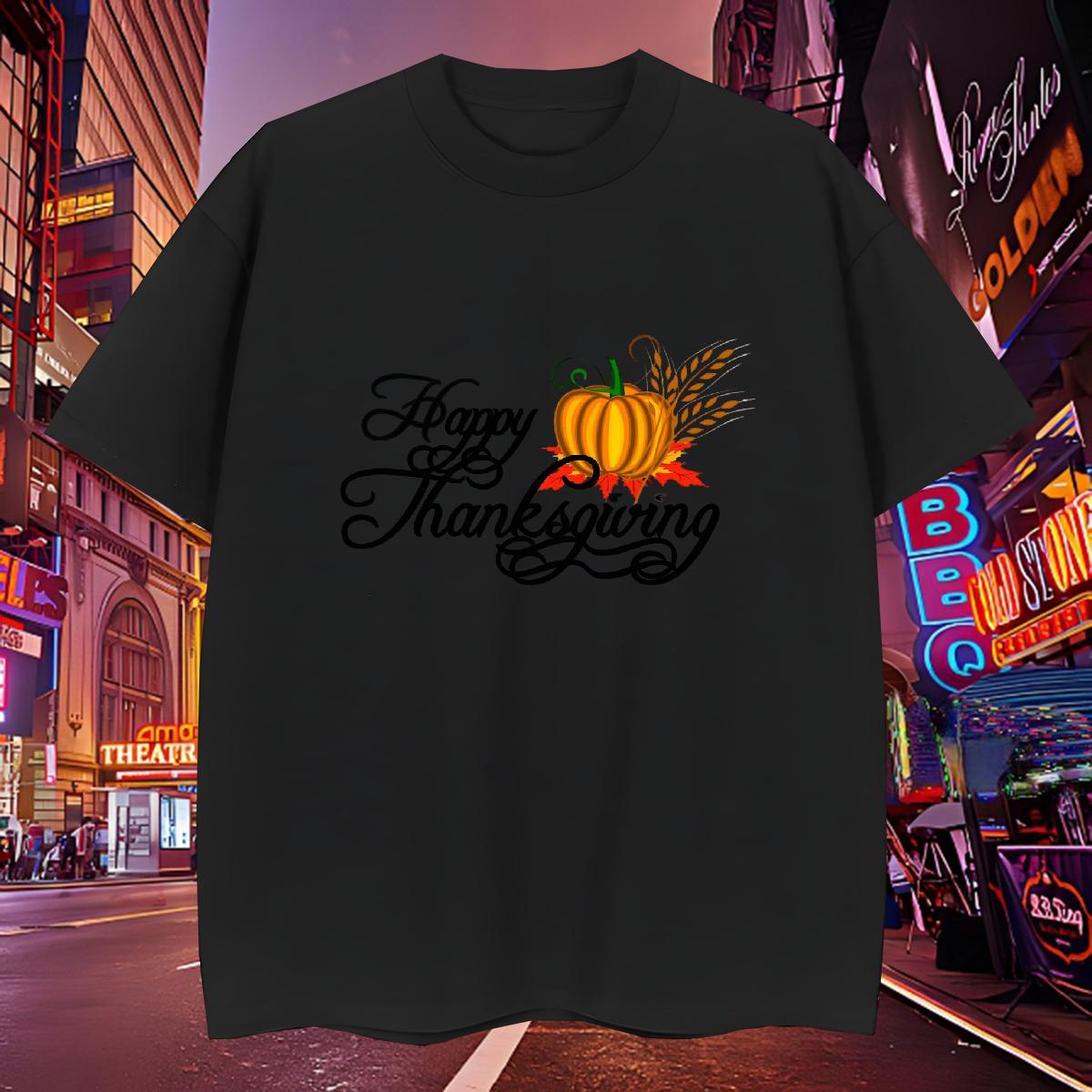 Wholesale Mens T Shirts pumpkin Round Neck Short Sleeve Daily Wear Asian Size 230g 100% Cotton Men Clothes T-Shirt 2024 DIY Tshirts