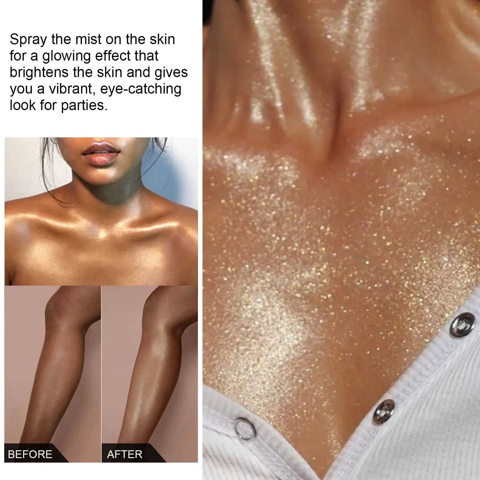 30ml Jayswing Body Flash spray Night Club Party Skin Clavicle Starlight Multi color Body Flash spray W240812