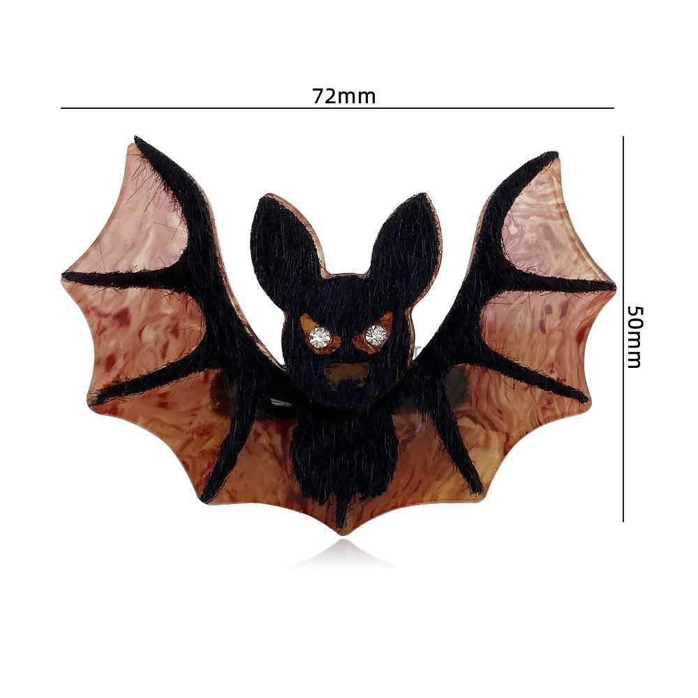 Pins Brooches Handmade Safety Pin Customization Halloween Bat Hedgehog Chest Bag Collar Cartoon Animal Badge Jewelry Gift H240813