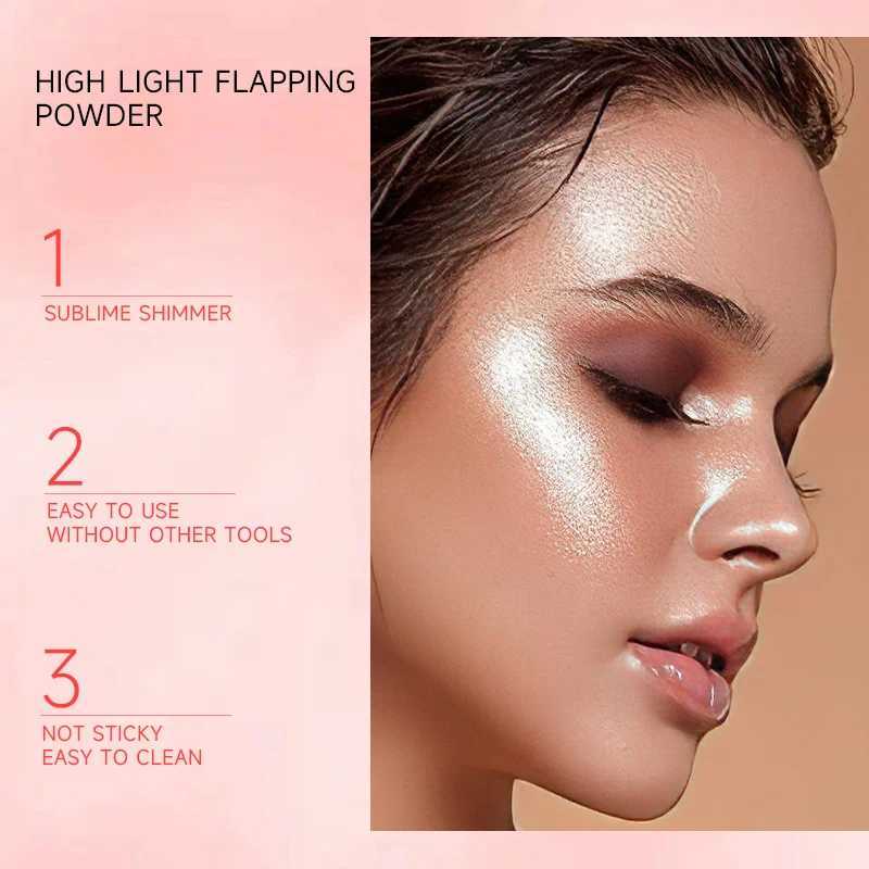 Highlight Powder White Moonlight Polvo De Hadas Flash Micro Light Contour Shadow Illuminator Female Facial Body Flash Makeup W240812